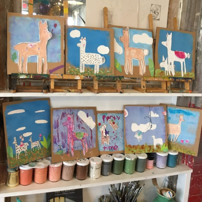 Kids Birthday Party: Llama Collage