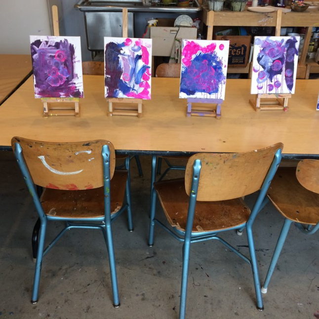 Kids Birthday Party: Fav Color Painting
