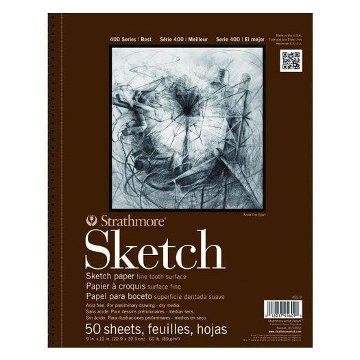 Strathmore 400 Series Sketch Pad 9x12 50 Sheets