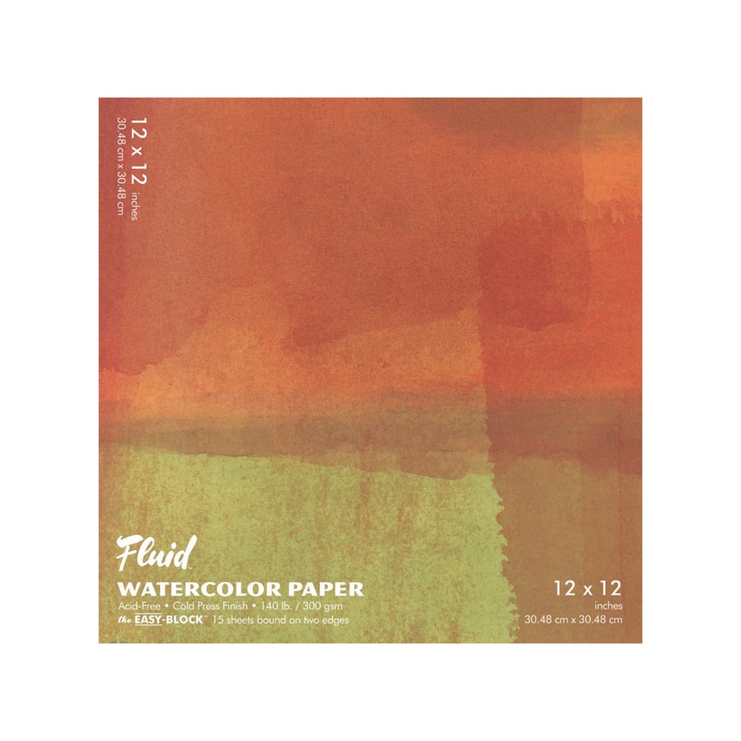 Fluid 15 Sheet Cold Pressed Watercolor Paper Blocks