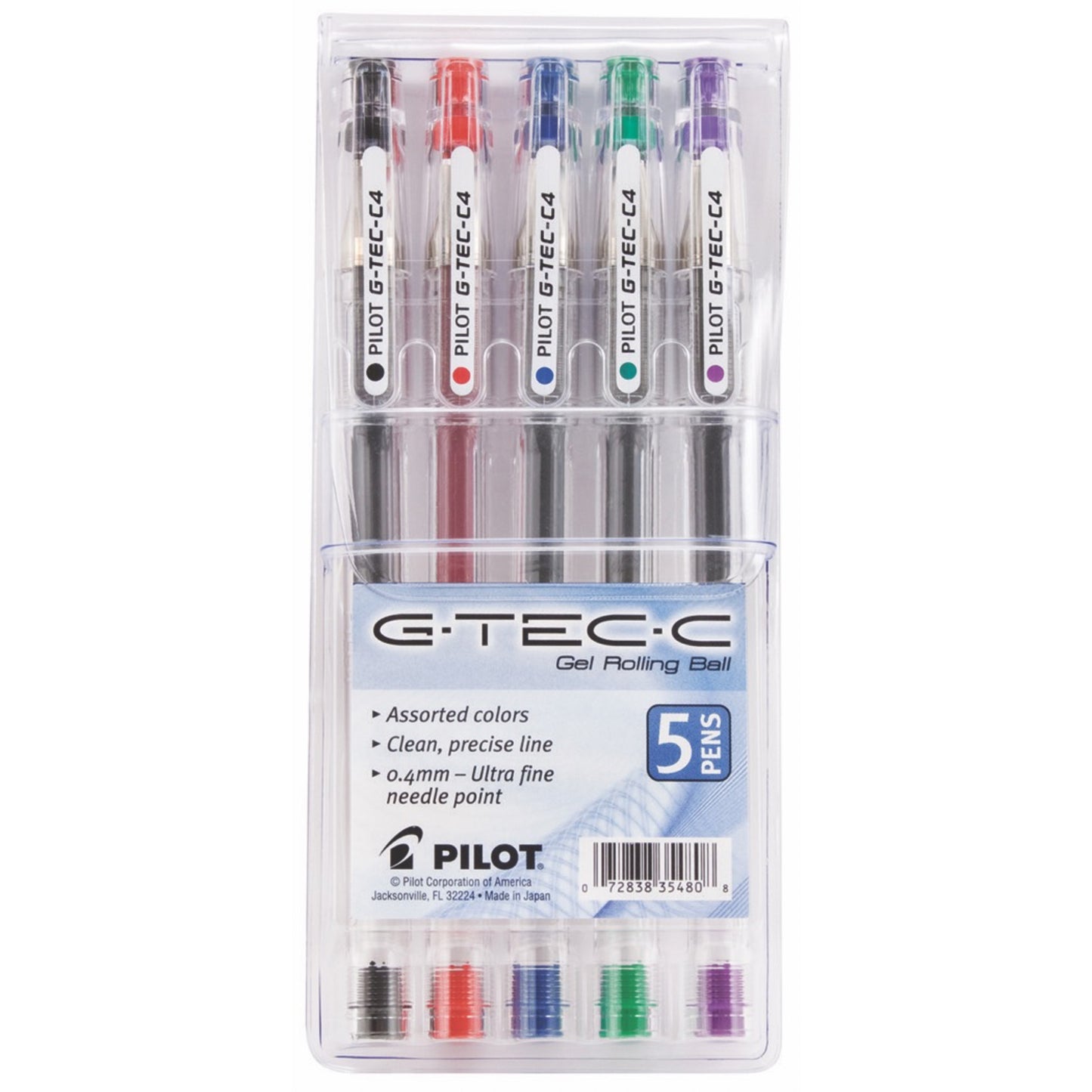 Pilot G-TEC-C Gel Rolling Ball Pen Set