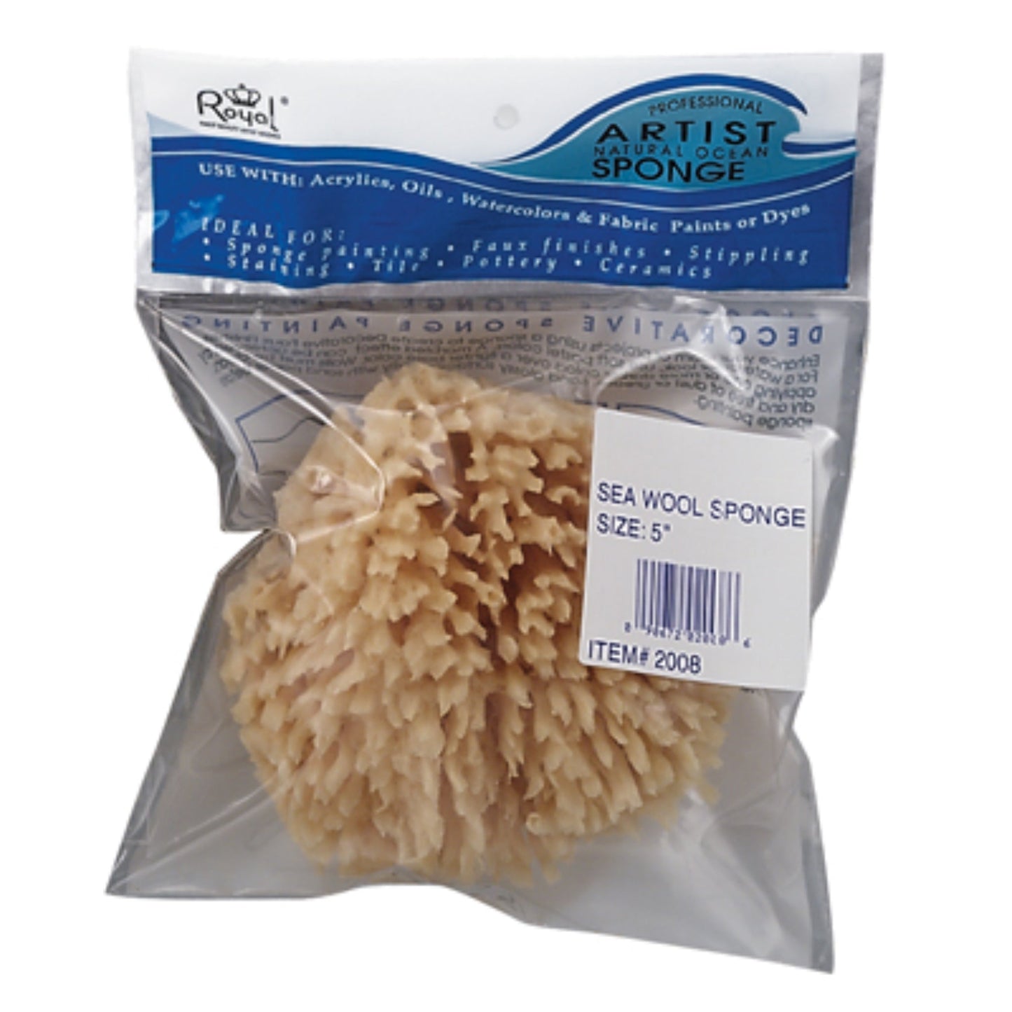Royal & Langnickel All Natural 5-6 inch Wool Sponge