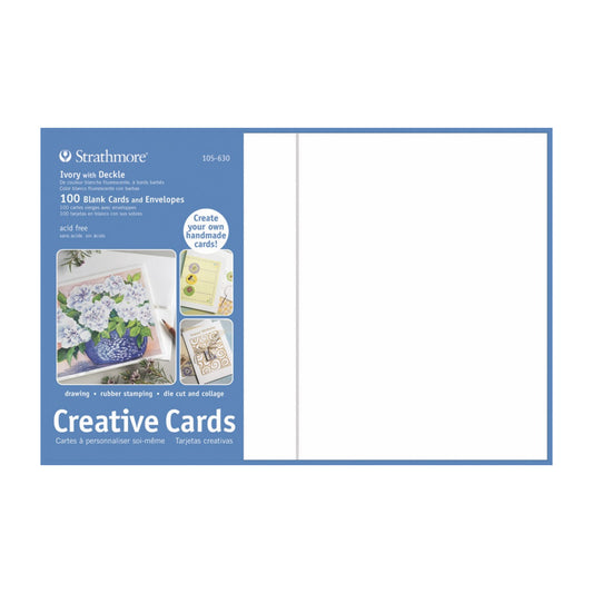 Strathmore Full Size Ivory Creative Cards 100 Count