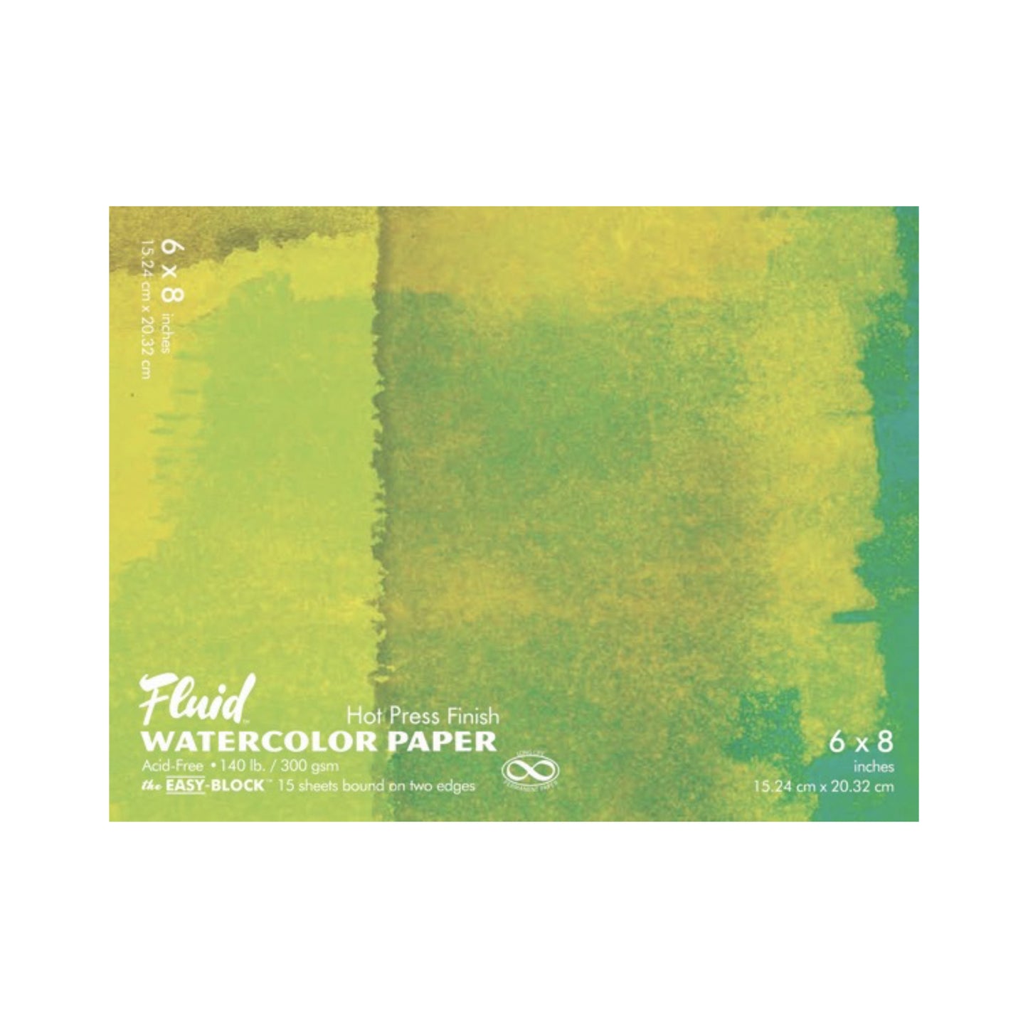 Fluid 15 Sheet Hot Pressed Watercolor Paper Blocks