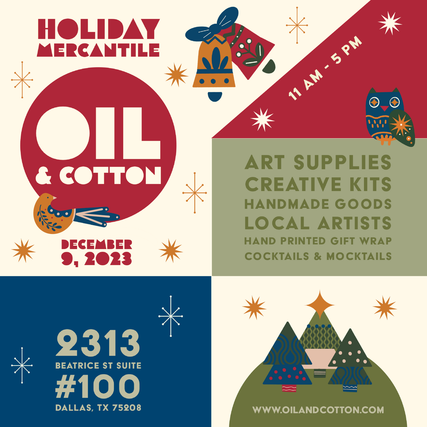13th Annual Oil and Cotton Holiday Mercantile