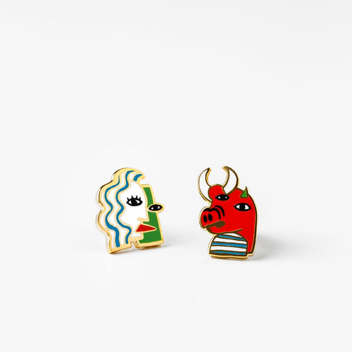 Yellow Owl Earrings