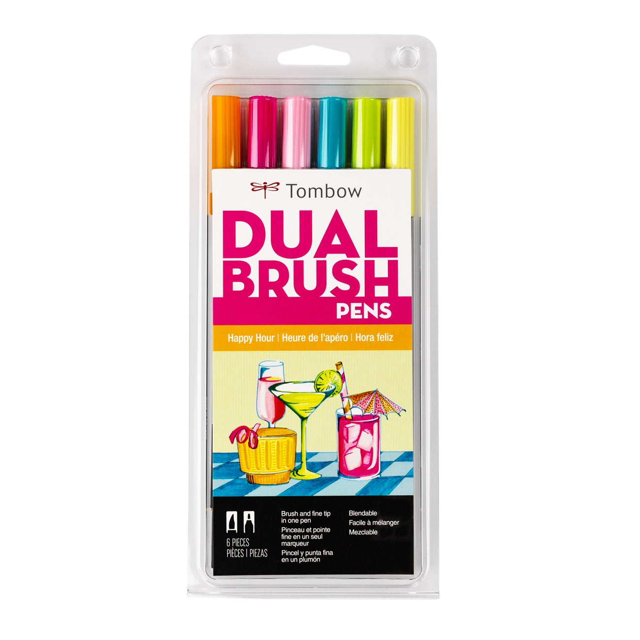 Tombow Dual Brush Pen 6-Color Sets