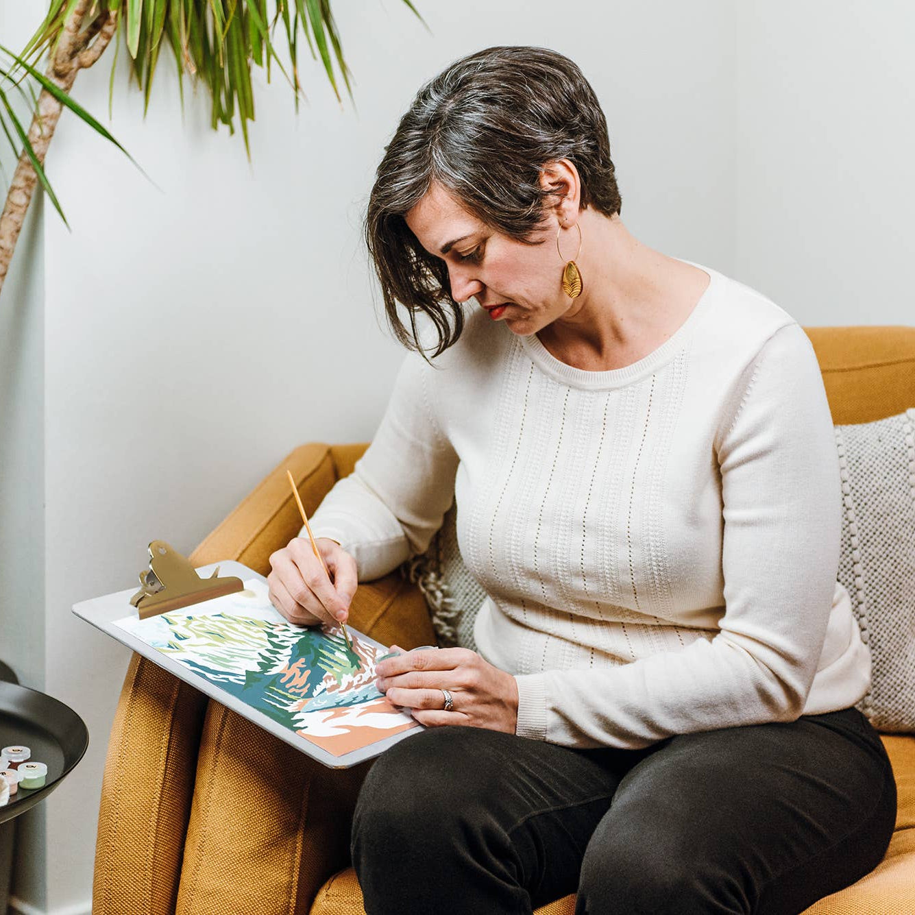 Mountainscape Paint-by-Number Kit