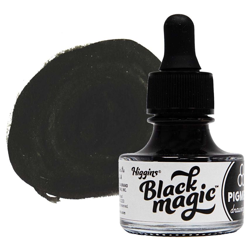 Higgins Black Magic Pigment Drawing Ink