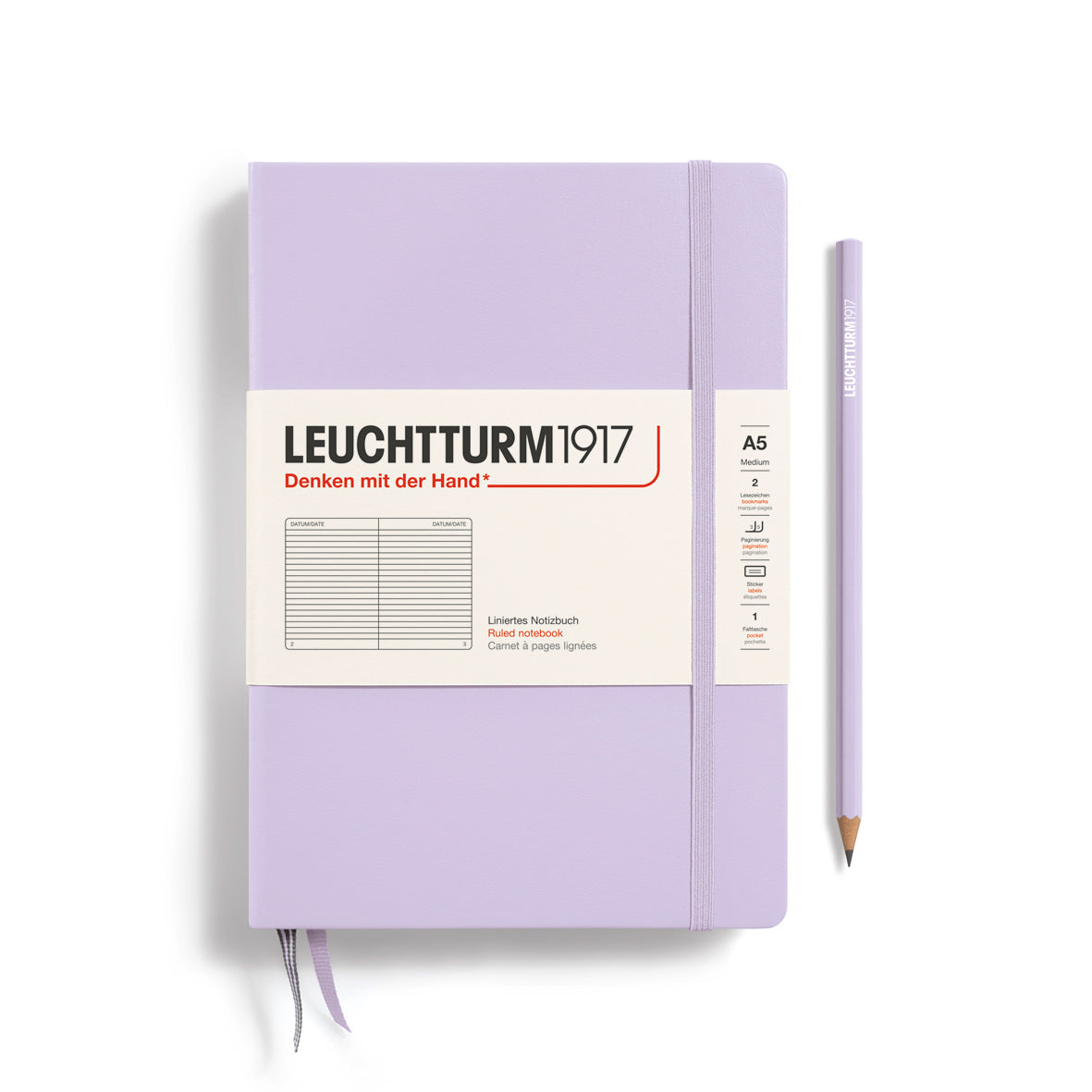 Leuchtturm1917 Classic Hardcover Lilac Notebook Medium (A5)