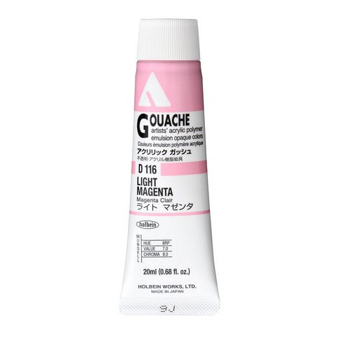 Holbein Acryla Gouache 20 ml tubes