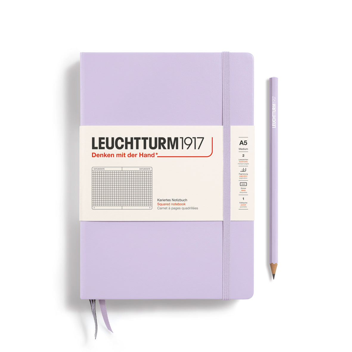 Leuchtturm1917 Classic Hardcover Lilac Notebook Medium (A5)
