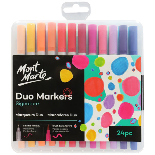 Mont Marte Adult Coloring Duo Markers 24pc