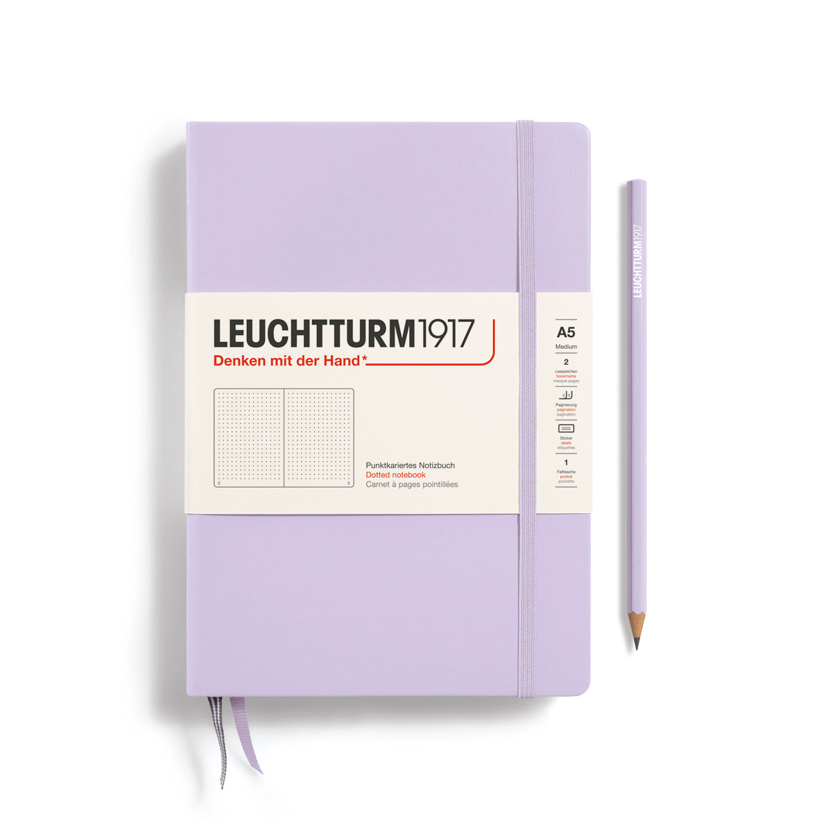 Leuchtturm1917 Classic Hardcover Lilac Notebook Medium (A5)