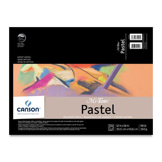 Canson Mi-Teintes Paper Pad Assorted Colors 12" x 16"