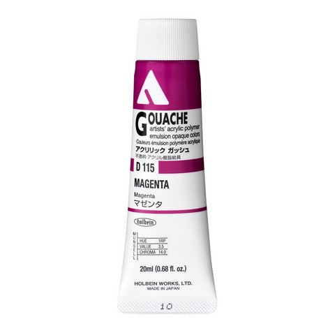 Holbein Acryla Gouache 20 ml tubes