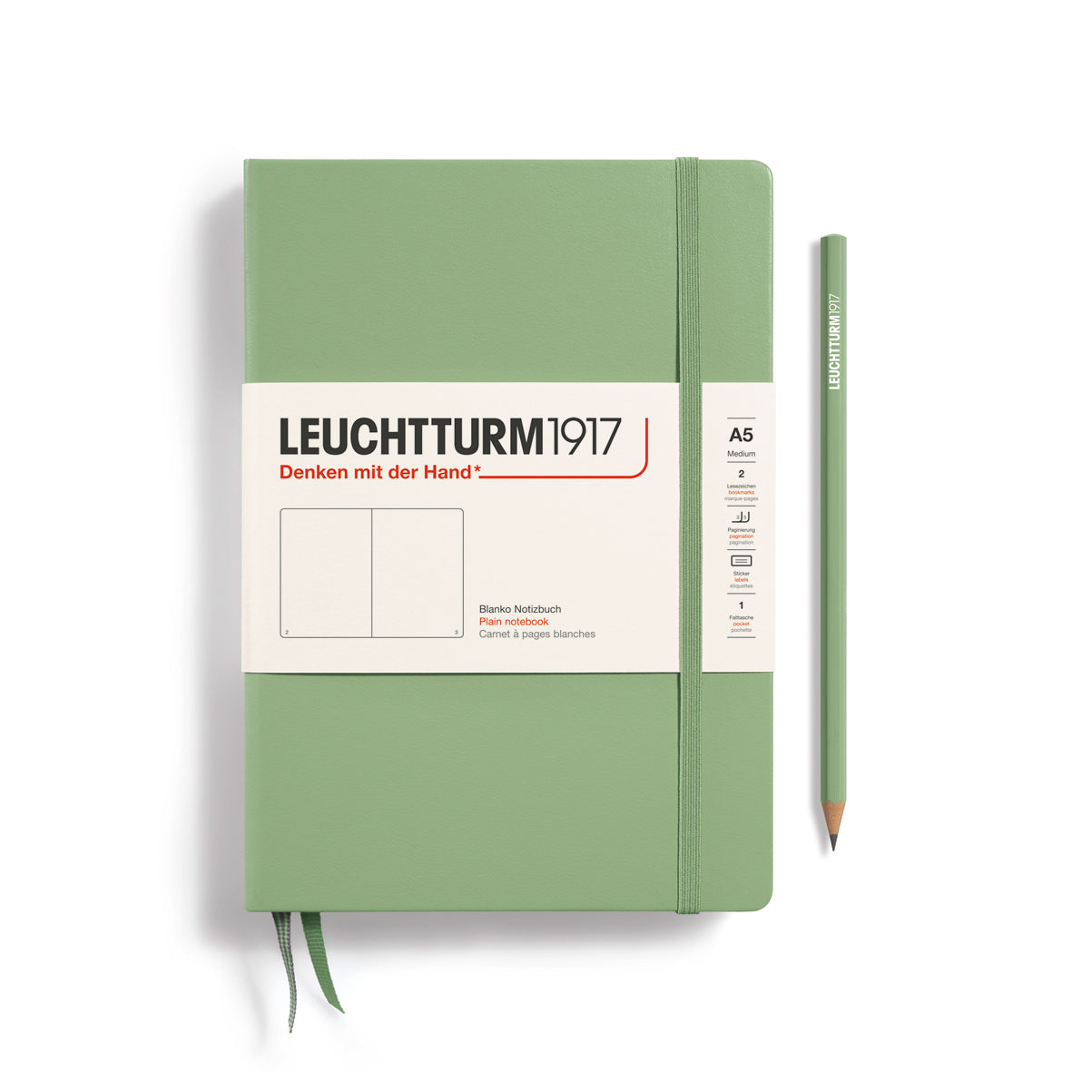 Leuchtturm1917 Classic Hardcover Sage Notebook Medium (A5)