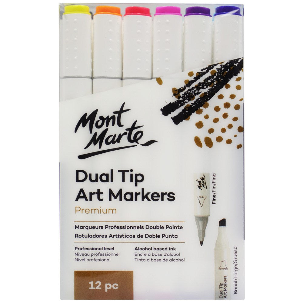 Mont Marte Dual Tip Alcohol Markers