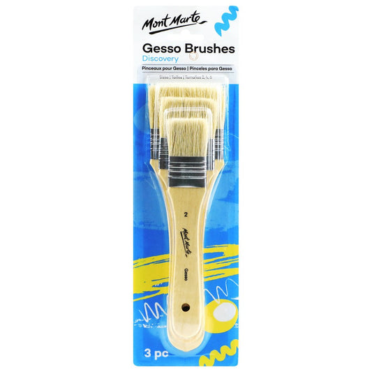 Mont Marte Gesso Brushes Sizes 2/4/6