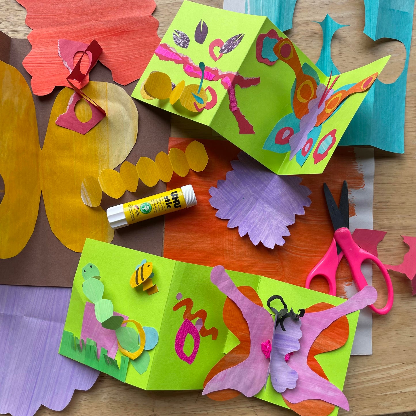 July 1 PM One-Day Nature Collage Pop-Up Book Camp