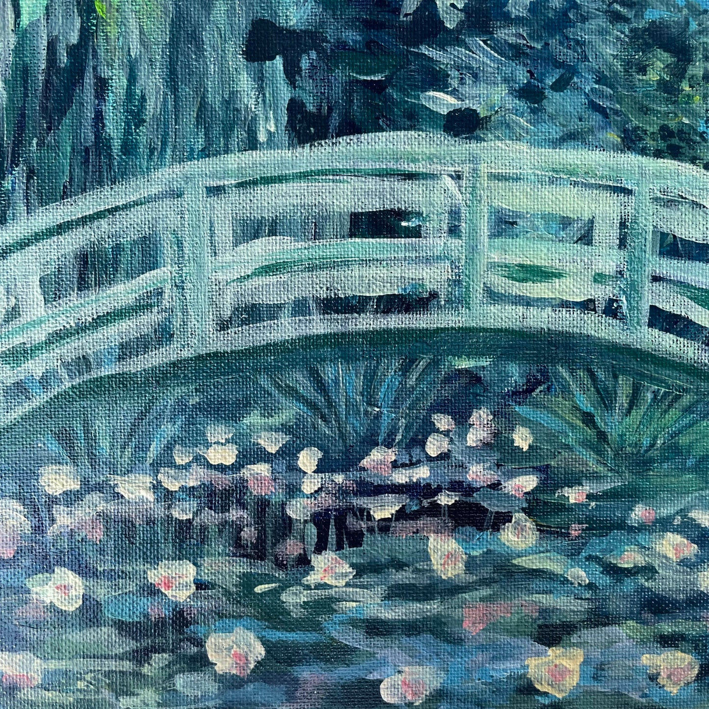 Kids Birthday Party: Monet Waterlily Canvas Painting