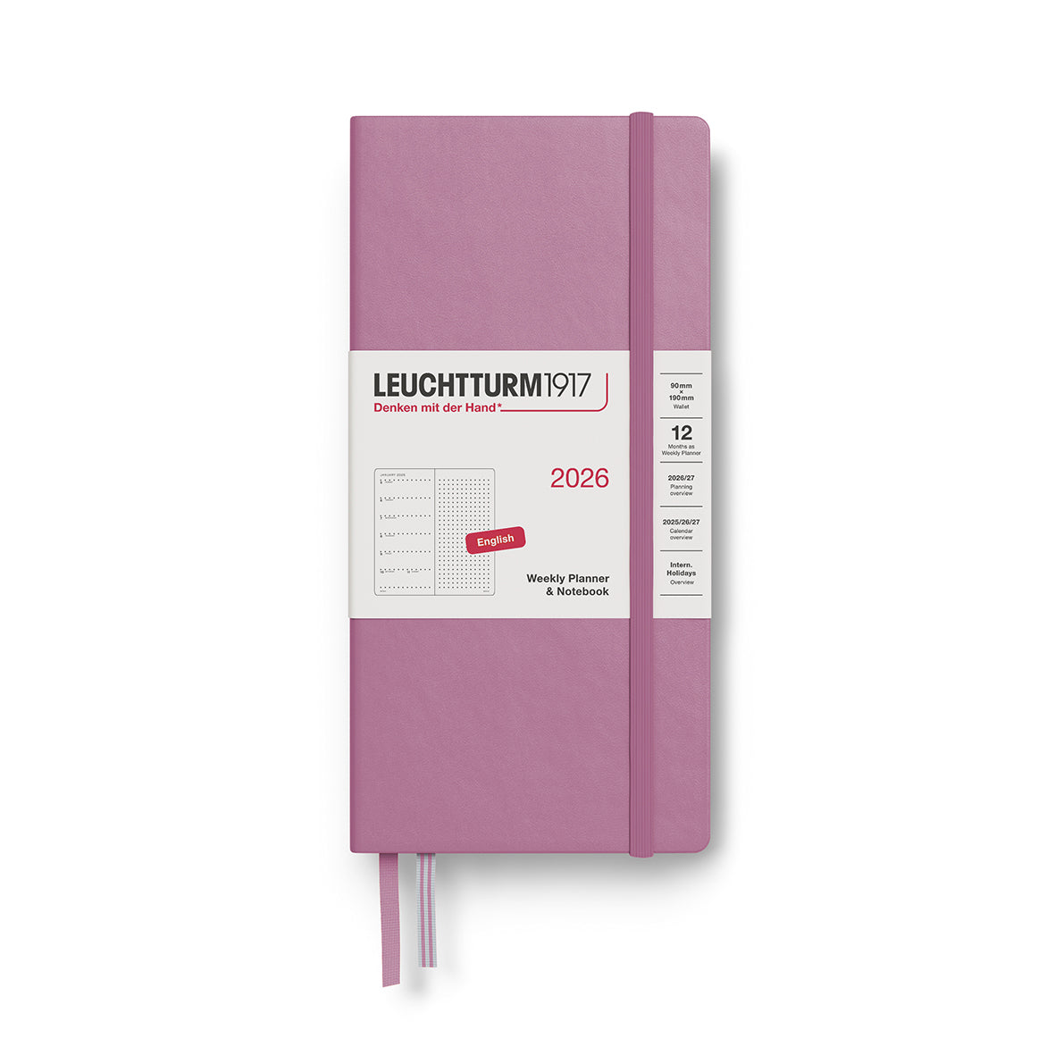 Leuchtturm1917 Weekly Planner & Notebook Wallet 2026