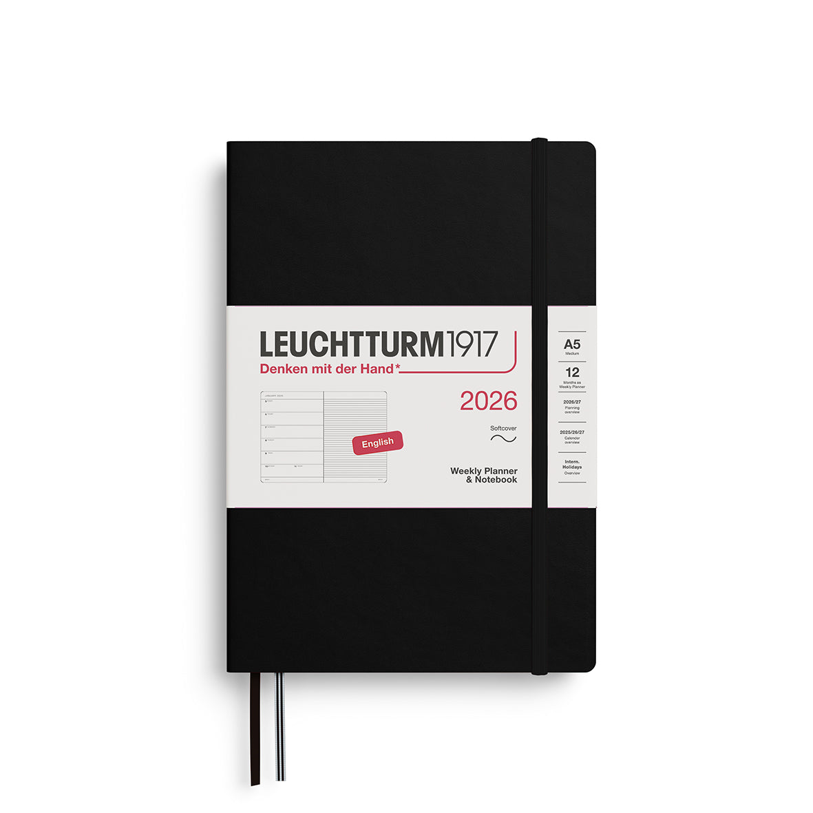 Leuchtturm1917 Weekly Planner & Notebook 2026 A5