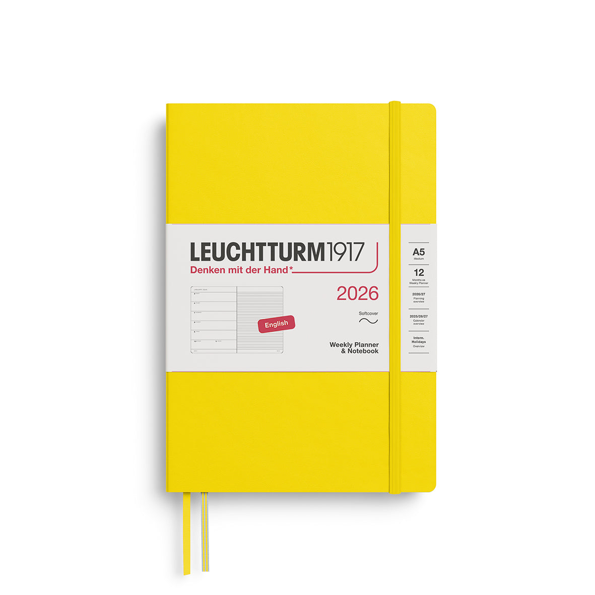 Leuchtturm1917 Weekly Planner & Notebook 2026 A5