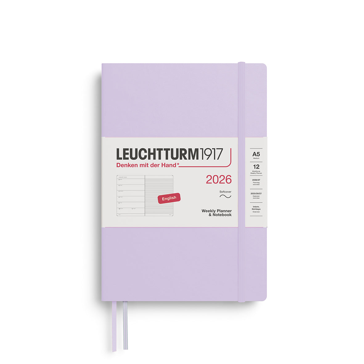 Leuchtturm1917 Weekly Planner & Notebook 2026 A5