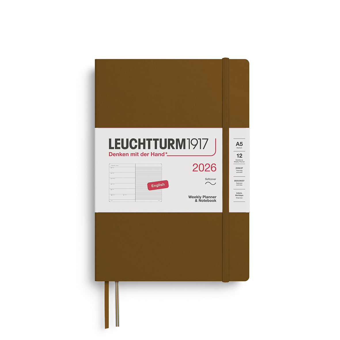 Leuchtturm1917 Weekly Planner & Notebook 2026 A5