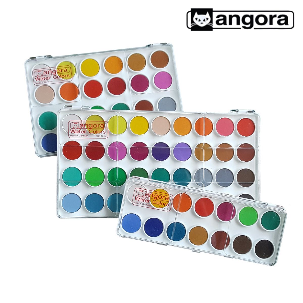 Angora Round Pan Watercolors | Oil and Cotton
