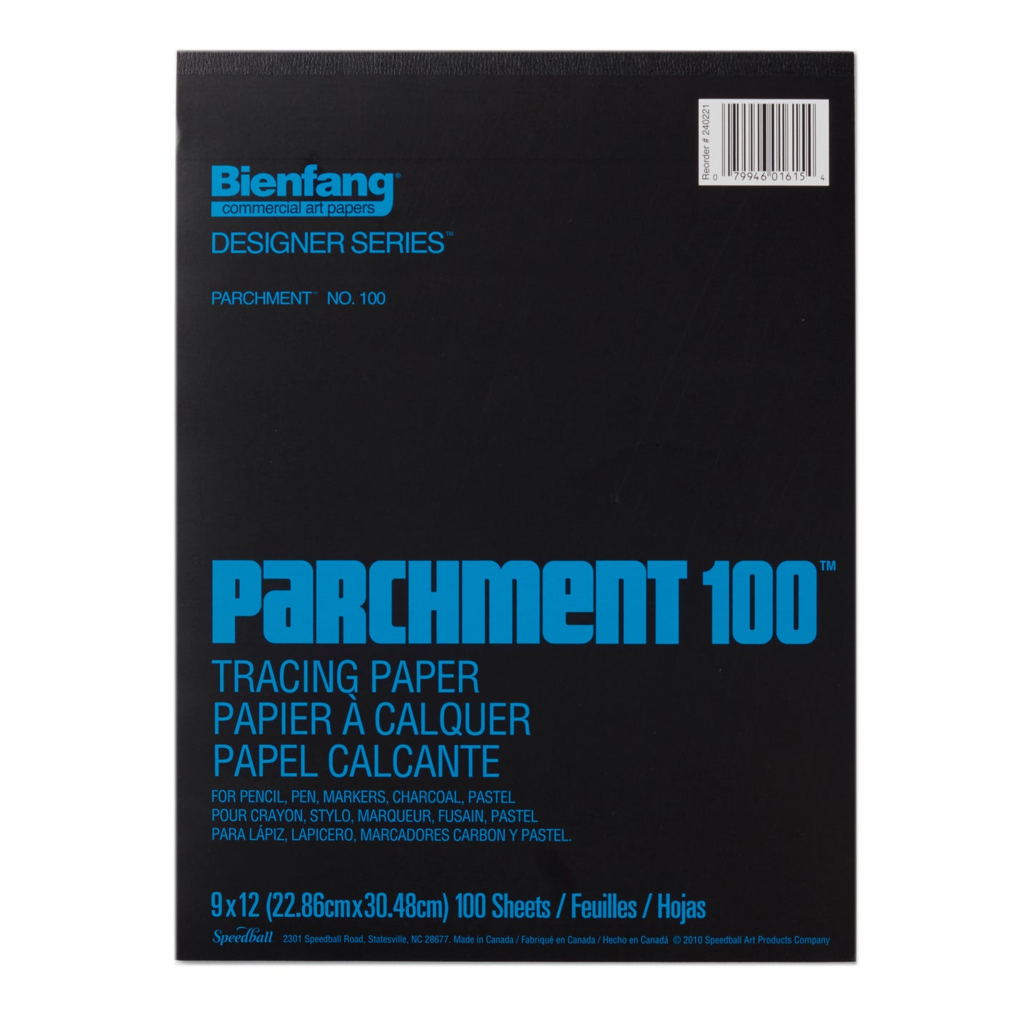 Bienfang Parchment 100 Tracing Paper 9"x12"