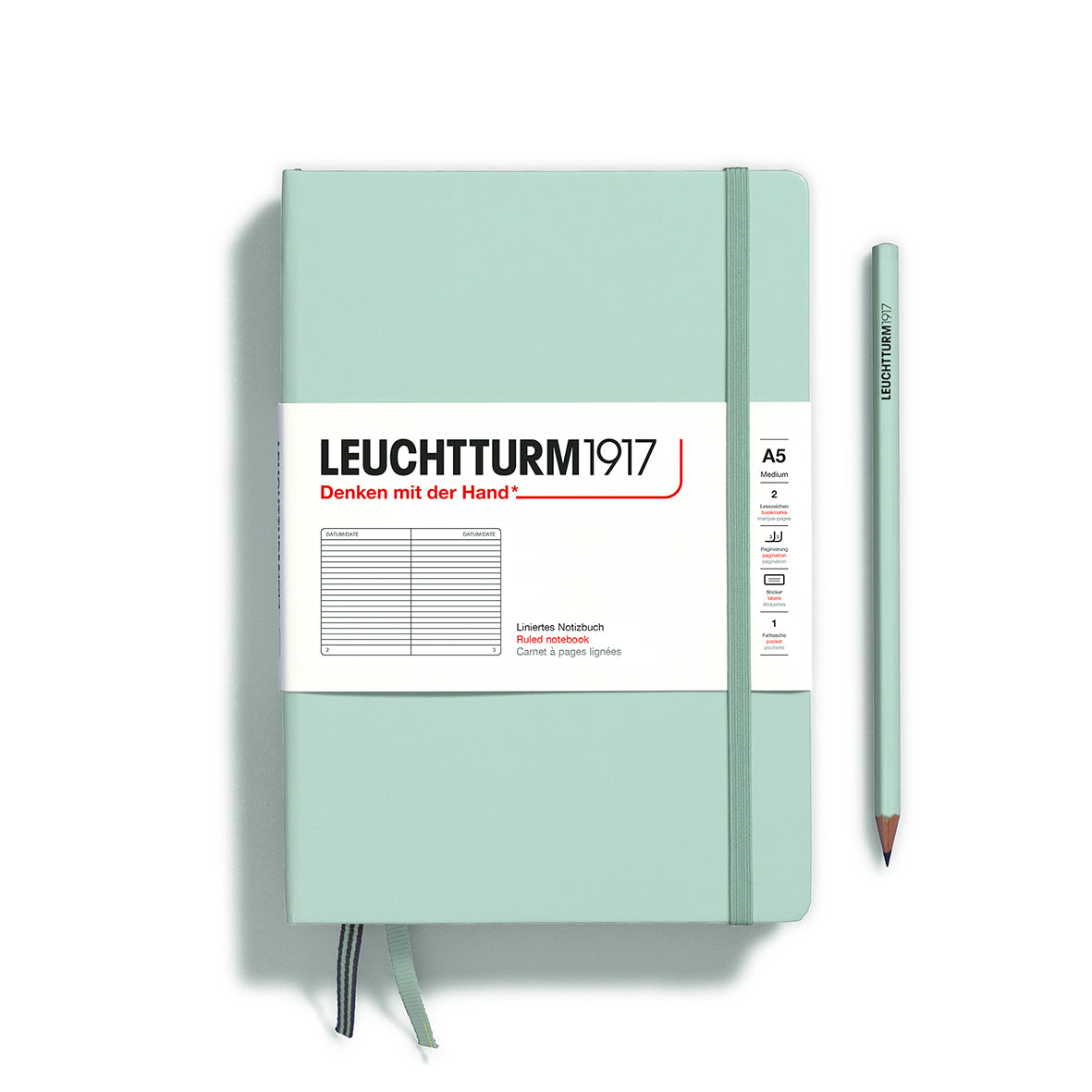 Leuchtturm1917 Classic Hardcover Mint Green Notebook Medium (A5)