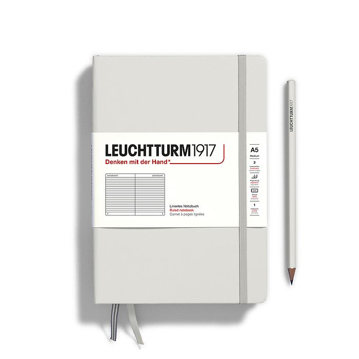 Leuchtturm1917 Classic Hardcover Light Grey Notebook Medium (A5)
