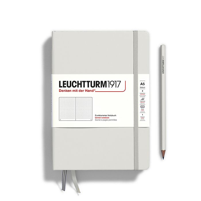 Leuchtturm1917 Classic Hardcover Light Grey Notebook Medium (A5)