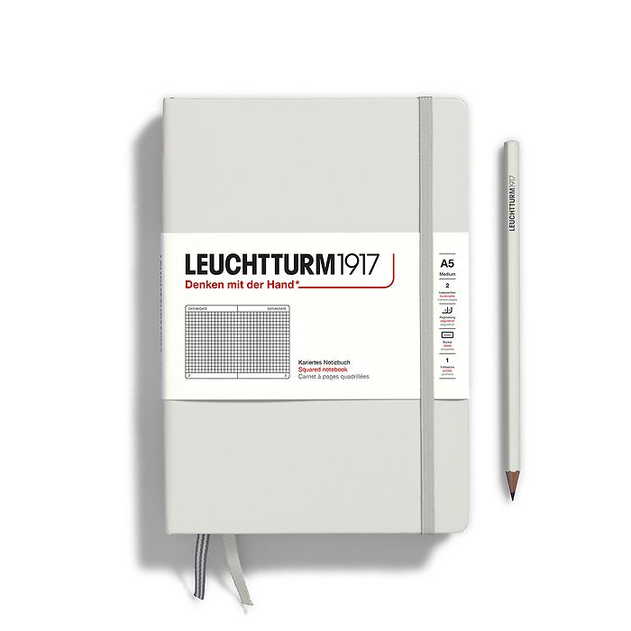 Leuchtturm1917 Classic Hardcover Light Grey Notebook Medium (A5)