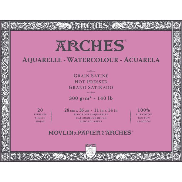 Arches Hot Pressed Watercolor Block