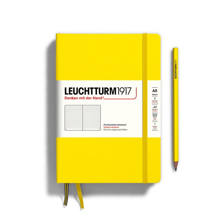 Classic Hardcover Lemon Leuchtturm Notebook Pocket (A6)