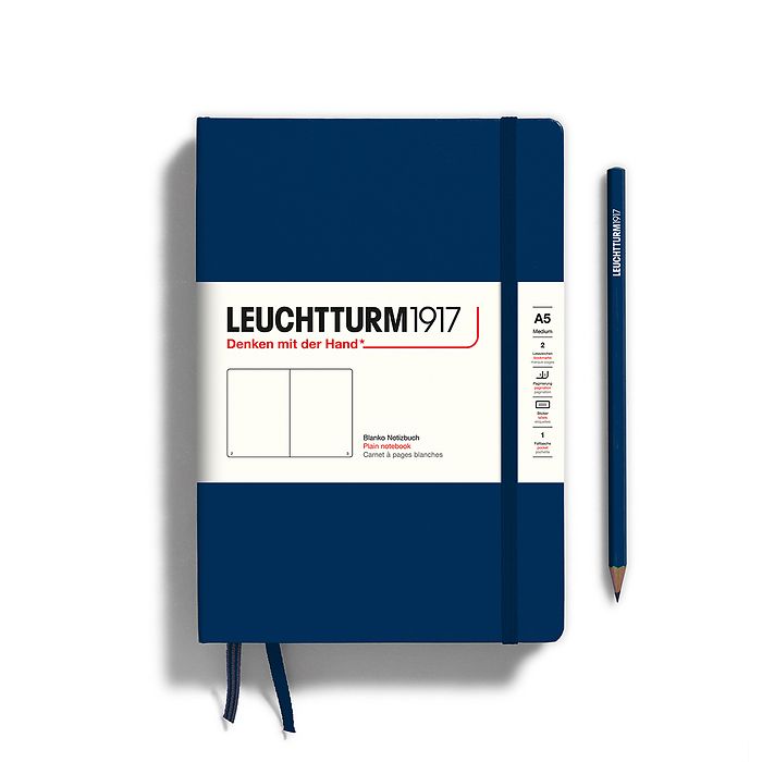 Leuchtturm1917 Classic Hardcover Navy Notebook Medium (A5)