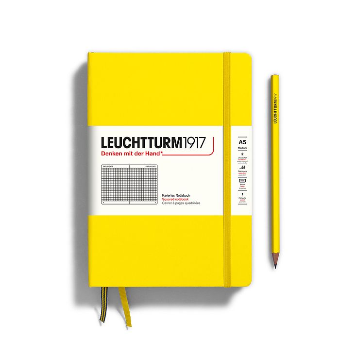 Leuchtturm1917 Classic Hardcover Lemon Notebook Medium (A5)