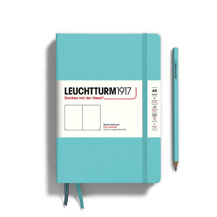 Leuchtturm1917 Classic Softcover Aquamarine Notebook Medium (A5)