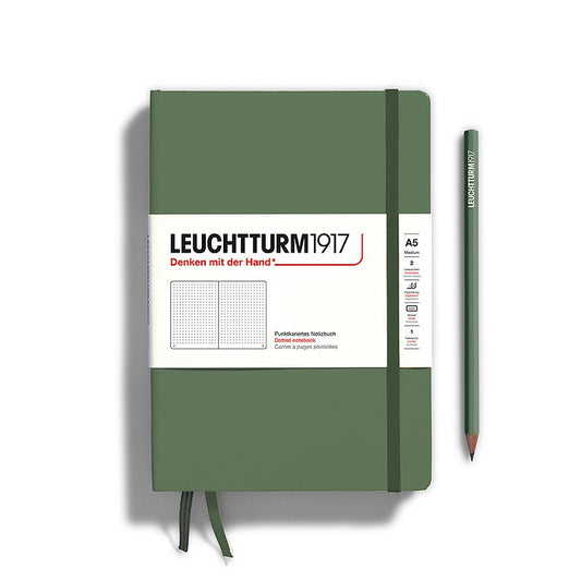 Leuchtturm1917 Classic Hardcover Olive Notebook Medium (A5)