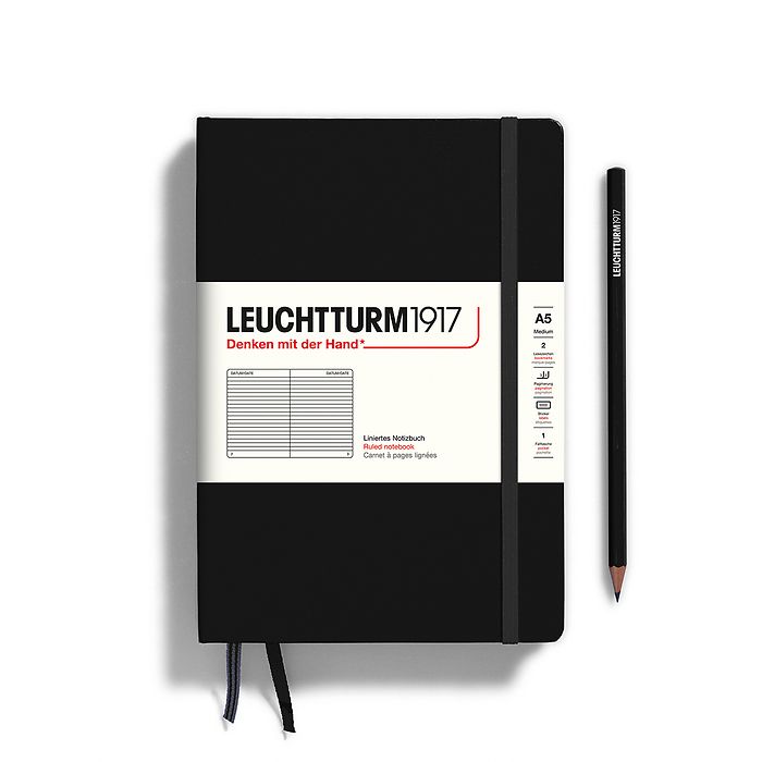 Leuchtturm1917 Classic Black Notebook Medium (A5)