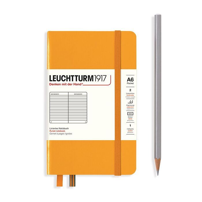 Leuchtturm1917 Classic Hardcover Rising Sun Notebook Pocket (A6)
