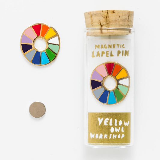 Yellow Owl Magnetic Lapel Pins