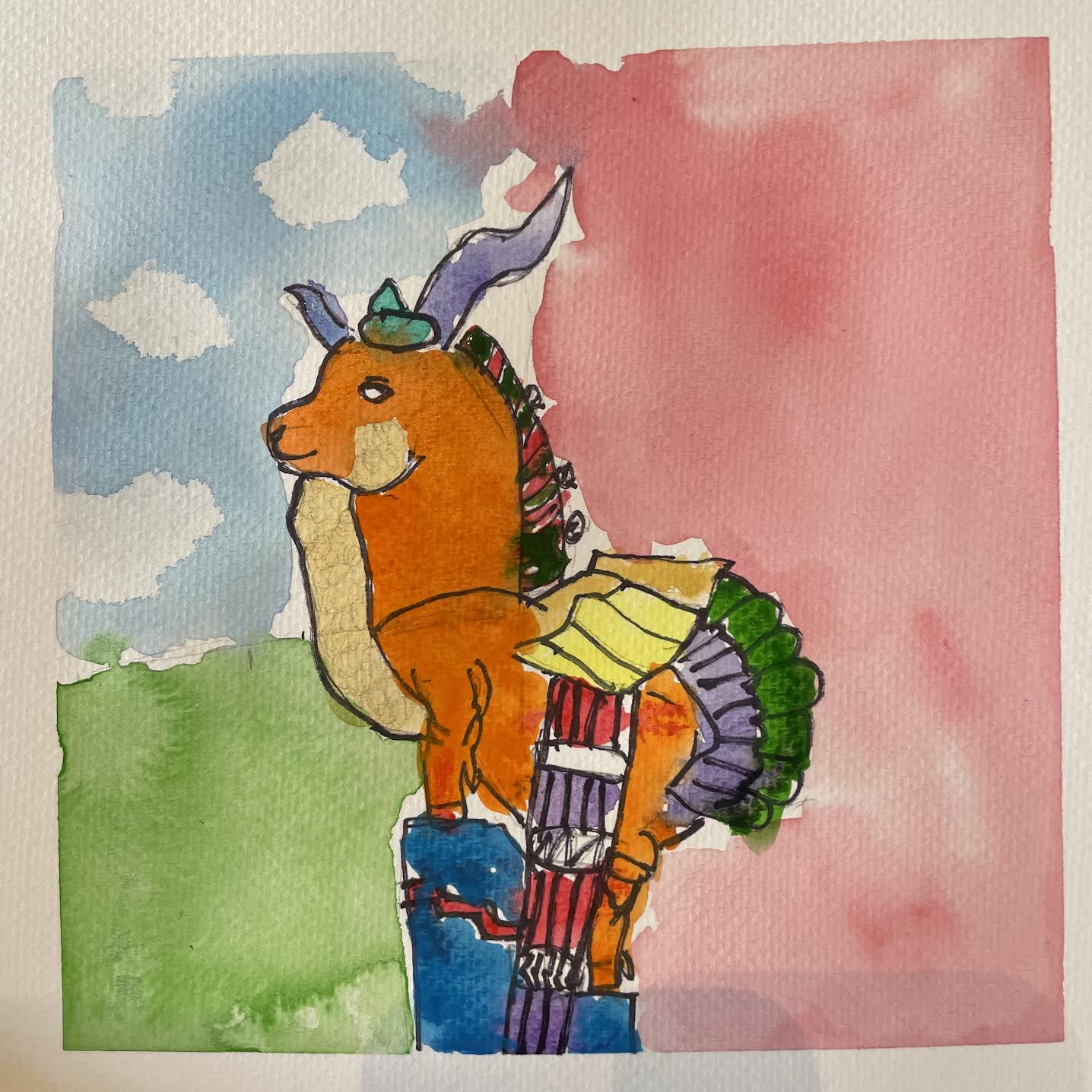 October 13 Woofus Watercolor Morning Camp