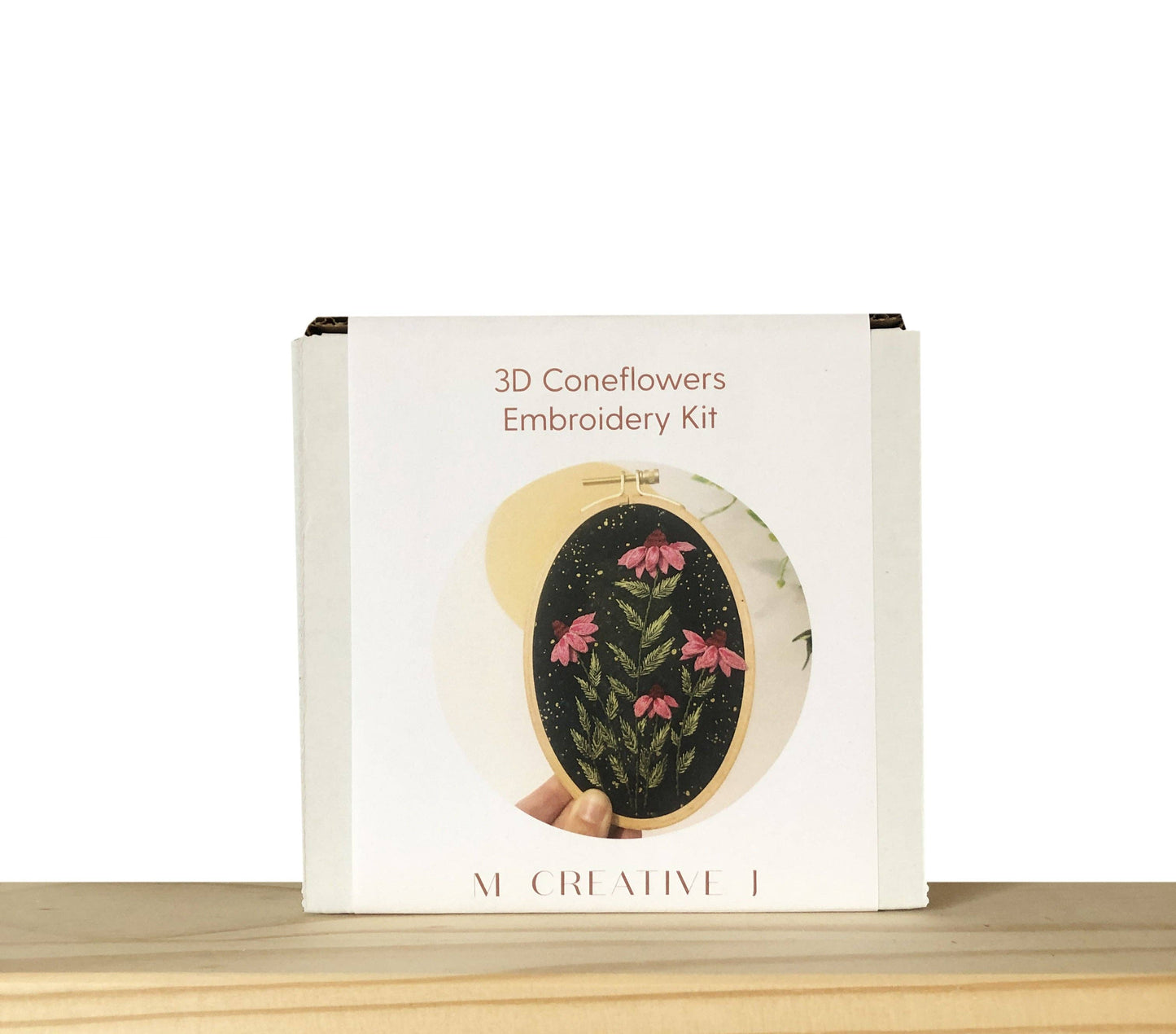 3D Coneflowers - Floral Embroidery Kit for Intermediate Stitchers