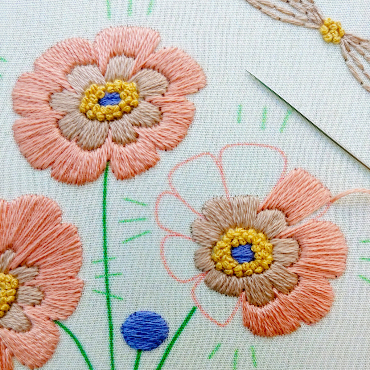 Cozy True Bloom Embroidery Kit