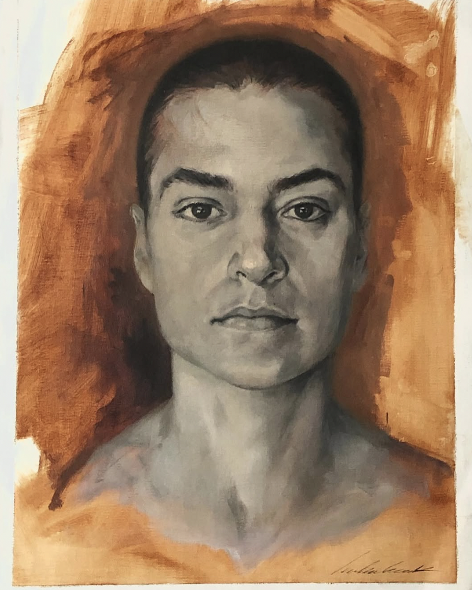 February 1 Oil Painting One-Day Portrait