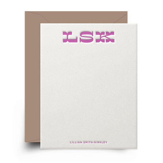 June 20 Intro to Letterpress: Monogram Cards